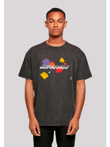 F4NT4STIC Oversize T-Shirt Atari Asteroids Retro Gameplay in schwarz