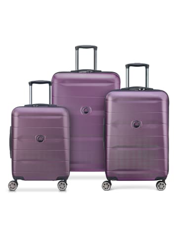 Delsey Comete + 4 Rollen Kofferset 3-teilig in purple