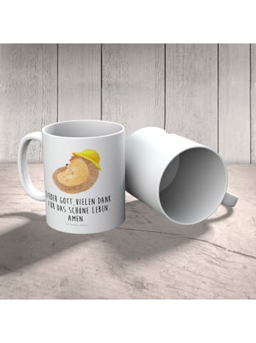 Mr. & Mrs. Panda Kindertasse Igel Beten mit Spruch in Weiß