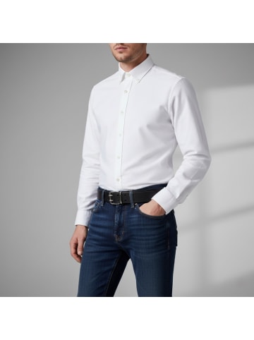 FRONHOFER robuster Ledergürtel in Marine