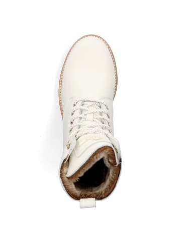 PANAMA JACK Schnürstiefelette in creme weiß