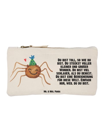 Mr. & Mrs. Panda Kulturtasche Spinne Agathe Party mit Spruch in Weiß