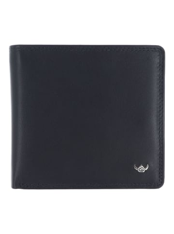 Golden Head Polo Geldbörse RFID Schutz Leder 11 cm marineblau