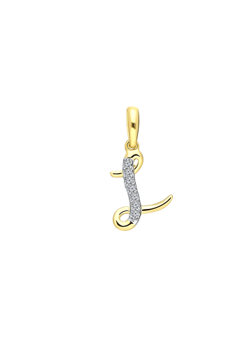 Lucardi 585 Gold Anhänger "Buchstabe L"
