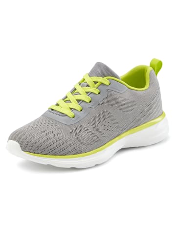 LASCANA Sneaker in grau/lime
