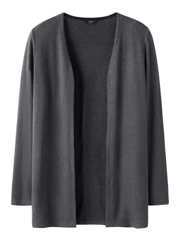 TWO SOON Strickjacke in Dark Grey Melange