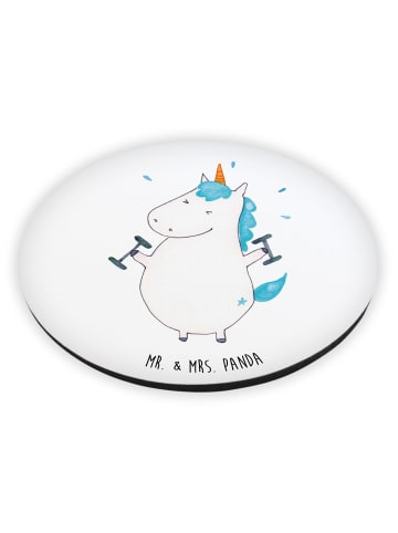 Mr. & Mrs. Panda magnet Einhorn Fitness ohne Spruch in Weiß