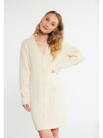 RISA Damen Lange Strickjacke in Creme