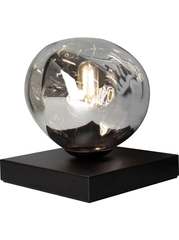 Licht-Erlebnisse Tischlampe (B)15 x (L)15 x (H)17.5 cm in Schwarz Silber