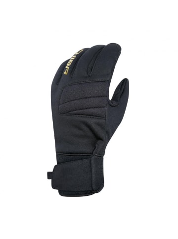 Chiba Winter-Vollfingerhandschuh Classic Schwarz mit Klettverschluss -