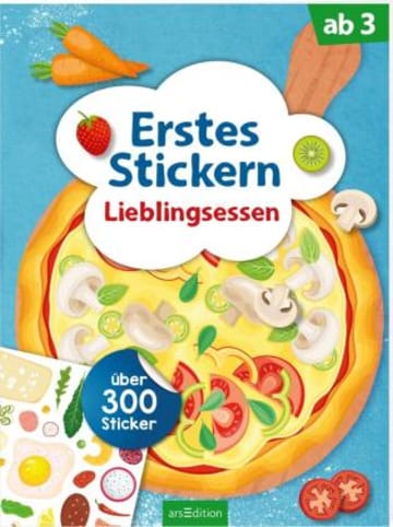 ars edition Buch - Erstes Stickern - Lieblingsessen