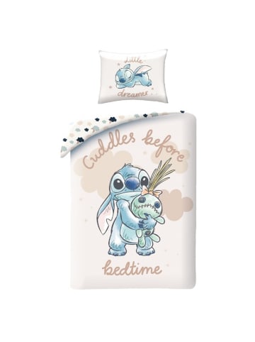 Lilo & Stitch Lilo & Stitch Bettwäsche Set aus Baumwolle Bettdeckenbezug 140 × in Cremeweiß