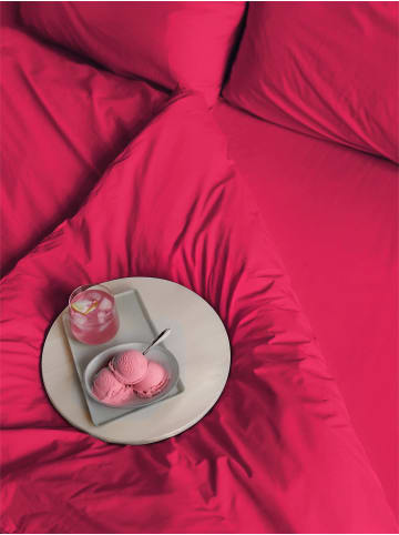 Erlich Textil  Erlich Textil Spannbettlaken COTTON SELECT in knallpink