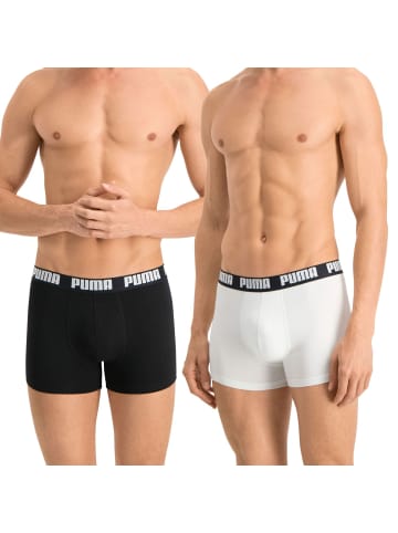 Puma Bodywear Boxershorts 4er Pack in Schwarz / Weiß