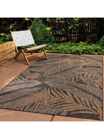 Tara Carpet Indoor-/ Outdoor-Teppich Columbia Fashion Plant in Schwarz