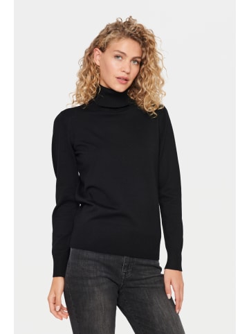 SAINT TROPEZ Rollkragen J2046, Classic fit in Black