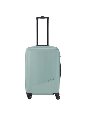 travelite Bali - 4-Rollen-Trolley M 67 cm (weiß/cognac) in mint
