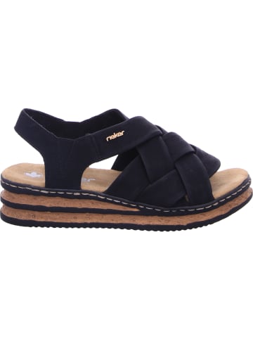 rieker Keilsandaletten in schwarz