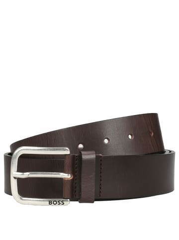 BOSS Janni Sz - Gürtel mit Dornschließe 4 cm in dark brown