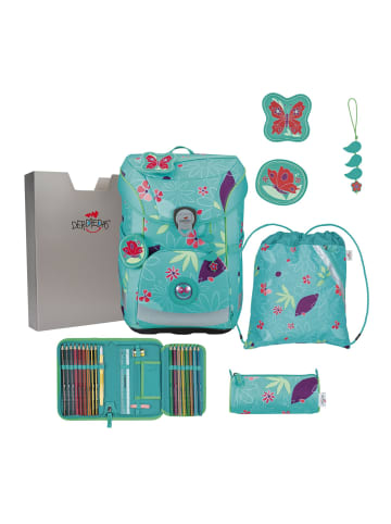 DerDieDas ErgoFlex Easy Schulranzen-Set in Butterfly Garden