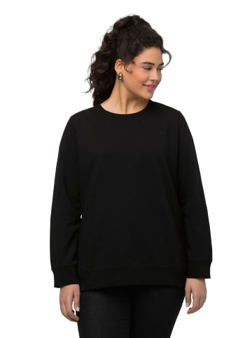 Ulla Popken Sweatshirt in schwarz