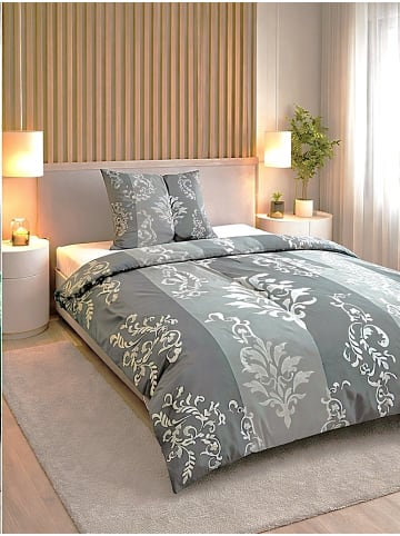JACK 2 tlg. Mikrofaser Bettwäsche 135x200cm Royal Sleep in Grau