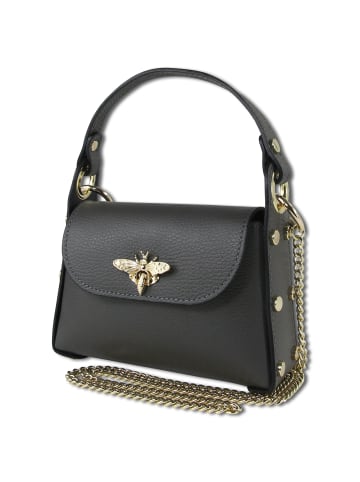 Toscanto Leder Umhängetasche Toscanto Tasche grau ca. 19cm