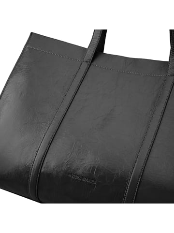 Les Visionnaires Ace Shopper Tasche Leder 47 cm in black