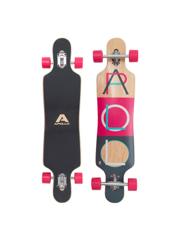 Apollo Twin Tip DT Longboard " Fidji " in holz/pink/schwarz