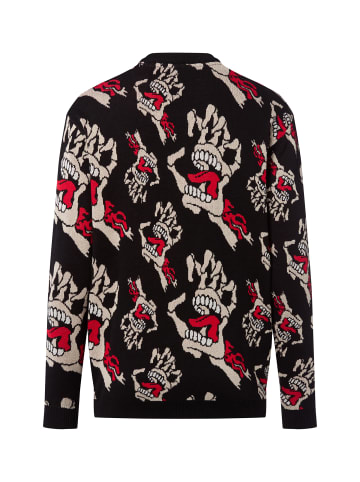 Santa Cruz Pullover Bone Hands in schwarz rot - 0001