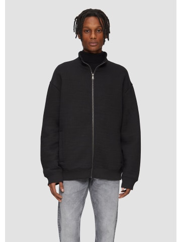 QS Sweatshirt Jacke langarm in Schwarz