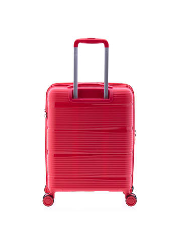 Gladiator 0800 4 Rollen Trolley 55 cm mit Dehnfalte red