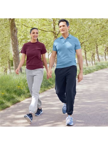 Fruit of the Loom Sweat Unisex-Freizeithose, lang mit Bündchen in grau