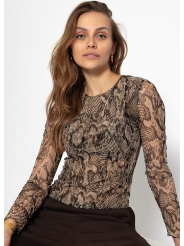 SASSYCLASSY Mesh Shirt in Braun