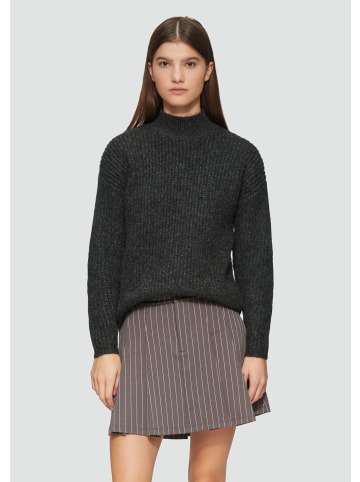 QS Strickpullover langarm in Schwarz