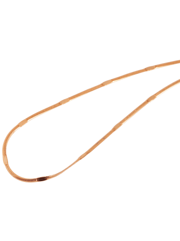 Adeliás Damen Halskette – Schlangenkette aus Edelstahl 45 cm in gold