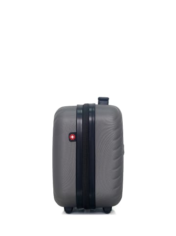 SWISS KOPPER Kosmetikkoffer SPIEZ in Dunkelgrau (9L)