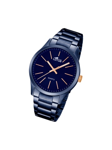 Lotus Analog-Armbanduhr Lotus Minimalist blau groß (ca. 42mm)