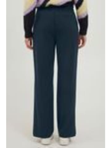b. young BYDANTA SLIT PANTS - HEAVY WOVEN Regular fit in Total Eclipse