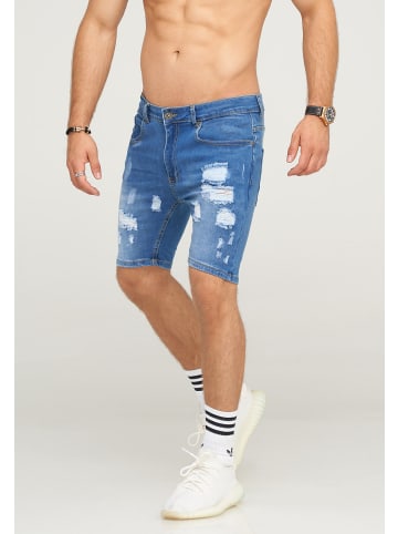 SOULSTAR Jeans-Shorts GLASGOW in Mittelblau