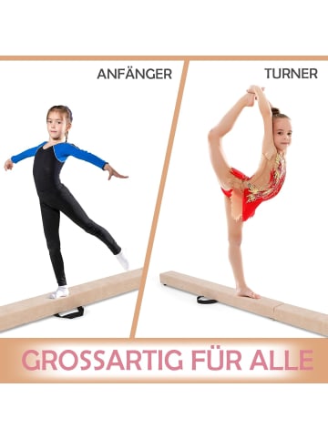 COSTWAY 210 cm Schwebebalken in Khaki