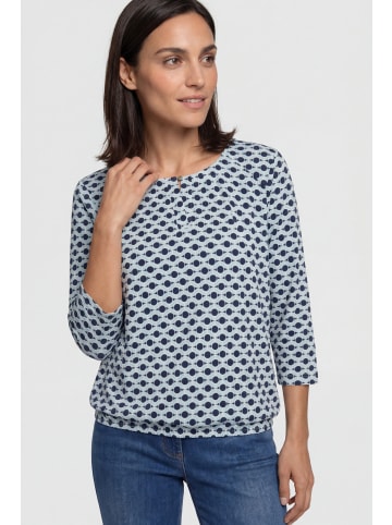 Olsen Shirt Clara in hellblau mehrfarbig - 0001