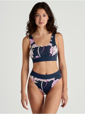 Calida Bustier in dark blue print