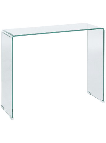 Beliani Konsolentisch KENDALL in Transparent - (W) 90 x (H) 75 x (L) 30 cm