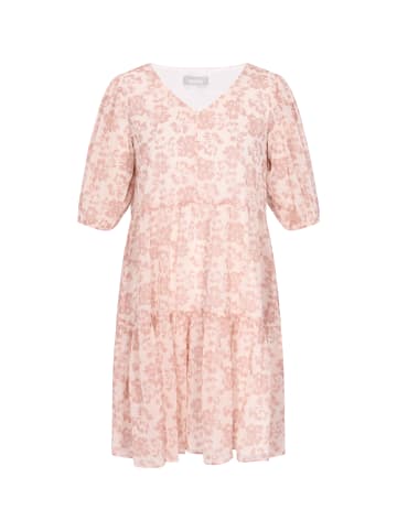 Usha Women Dress in rose offwhite