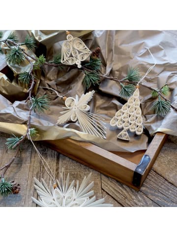 Chic Antique Deko-Anhänger Weihnachtsbaum in Creme