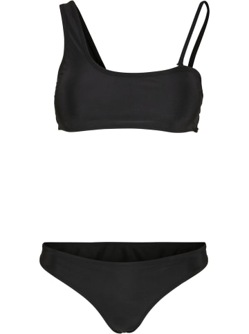 Urban Classics Urban Classics Damen Ladies Recycled Asymmetric Tank Top Bikini in black