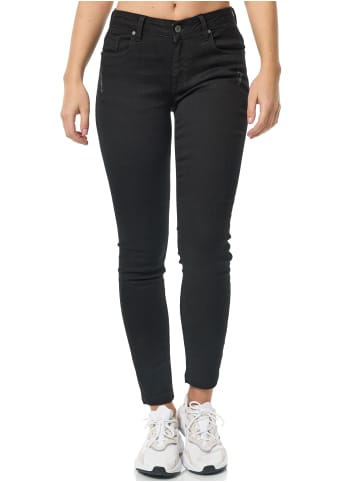 Tazzio Jeans "F103" - Skinny Fit - in Schwarz