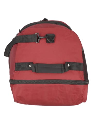 Nowi 2 Rollen Reisetasche 61 cm mit Dehnfalte in rot