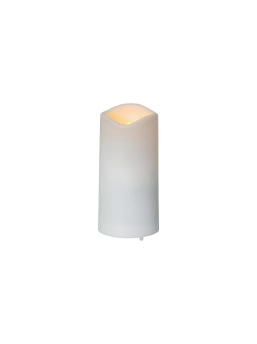 STAR Trading Kerze Serene, Grablicht, Weiß, Dekoration, Außenbereich, LED, Timer, D